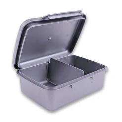 Gesunde Snackbox - Grau (rostfrei) -Schulrucksack 16616