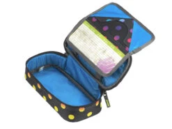 Coocazoo Federmäppchen "PencilDenzel", Magic Polka Colorful, Mit Geodreieckfach -Schulrucksack 30828