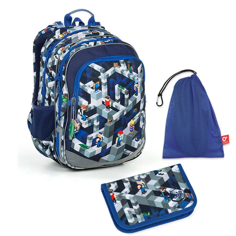 Schulset Topgal ELLY 19014 B - Schulrucksack + Federmäppchen + Schuhbeutel 3 Schulset Topgal ELLY 19014 B - Schulrucksack + Federmäppchen + Schuhbeutel