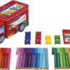 Faber-Castell Connector Filzstift- Set Lastwagen, 43-teilig -Schulrucksack 34485