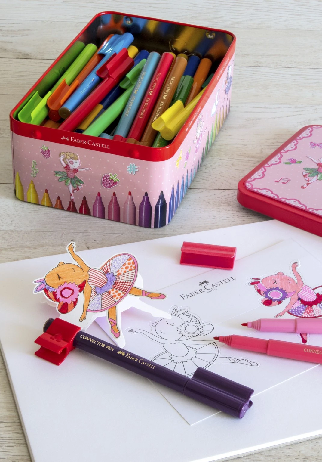Faber-Castell Connector Filzstift- Set Ballerina, 45-teilig 7 Faber-Castell Connector Filzstift- Set Ballerina, 45-teilig – Bild 5