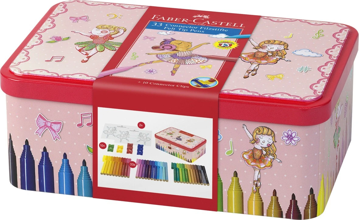 Faber-Castell Connector Filzstift- Set Ballerina, 45-teilig 4 Faber-Castell Connector Filzstift- Set Ballerina, 45-teilig – Bild 2