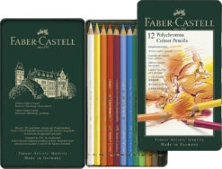 Faber-Castell Polychromos Farbstift, 12er Metalletui
