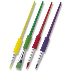 Faber-Castell Pinsel Mit Softtouch-Griffstück, 4er Set -Schulrucksack 34657