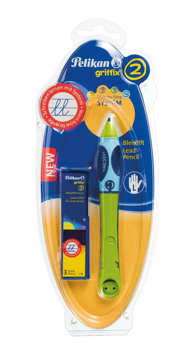 Pelikan Griffix® Stufe 2 Bleistift Für Linkshänder - Grün 3 Pelikan Griffix® Stufe 2 Bleistift Für Linkshänder - Grün