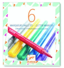 Djeco Gel Glitzerstifte -Schulrucksack 37688