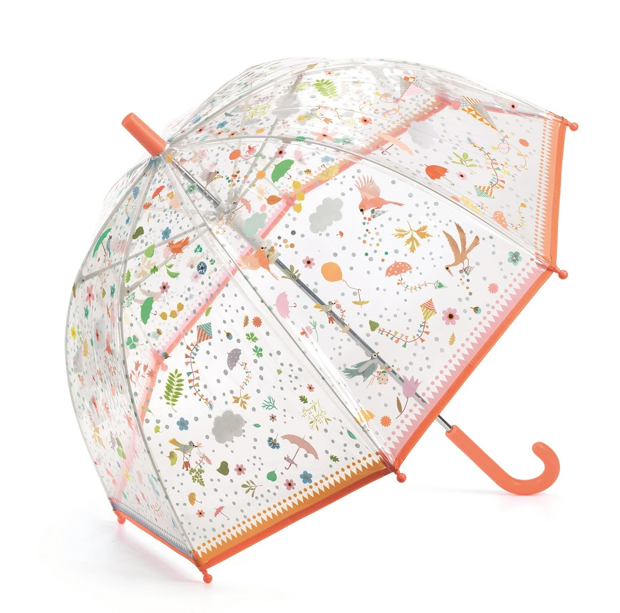 Djeco Regenschirm Kleine Freunde In Transparent/bunt 3 Djeco Regenschirm Kleine Freunde In Transparent/bunt