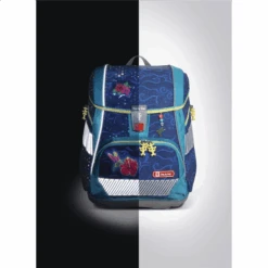 Step By Step Schulranzen-Set „2IN1 PLUS REFLECT“, Rainbow Colibri, Schulranzen & Schulrucksack, Extra Reflektierend -Schulrucksack 41084