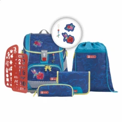 Step By Step Schulranzen-Set „2IN1 PLUS REFLECT“, Rainbow Colibri, Schulranzen & Schulrucksack, Extra Reflektierend