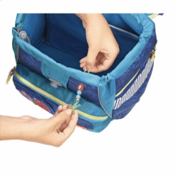 Step By Step Schulranzen-Set „2IN1 PLUS REFLECT“, Rainbow Colibri, Schulranzen & Schulrucksack, Extra Reflektierend -Schulrucksack 41093