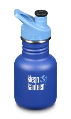 Klean Kanteen Edelstahl Trinkflasche Kid Classic 355 Ml Sport Cap - Surfs Up (matt Blau)