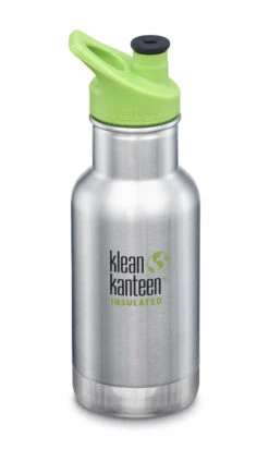 Klean Kanteen Edelstahl Isolierflasche Kid Classic 355ml Sport Cap - Brushed Stainless (Edelstahl Gebürstet)