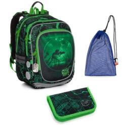 Set Topgal ENDY 21014 B - Schulrucksack + Federmäppchen + Schuhbeutel