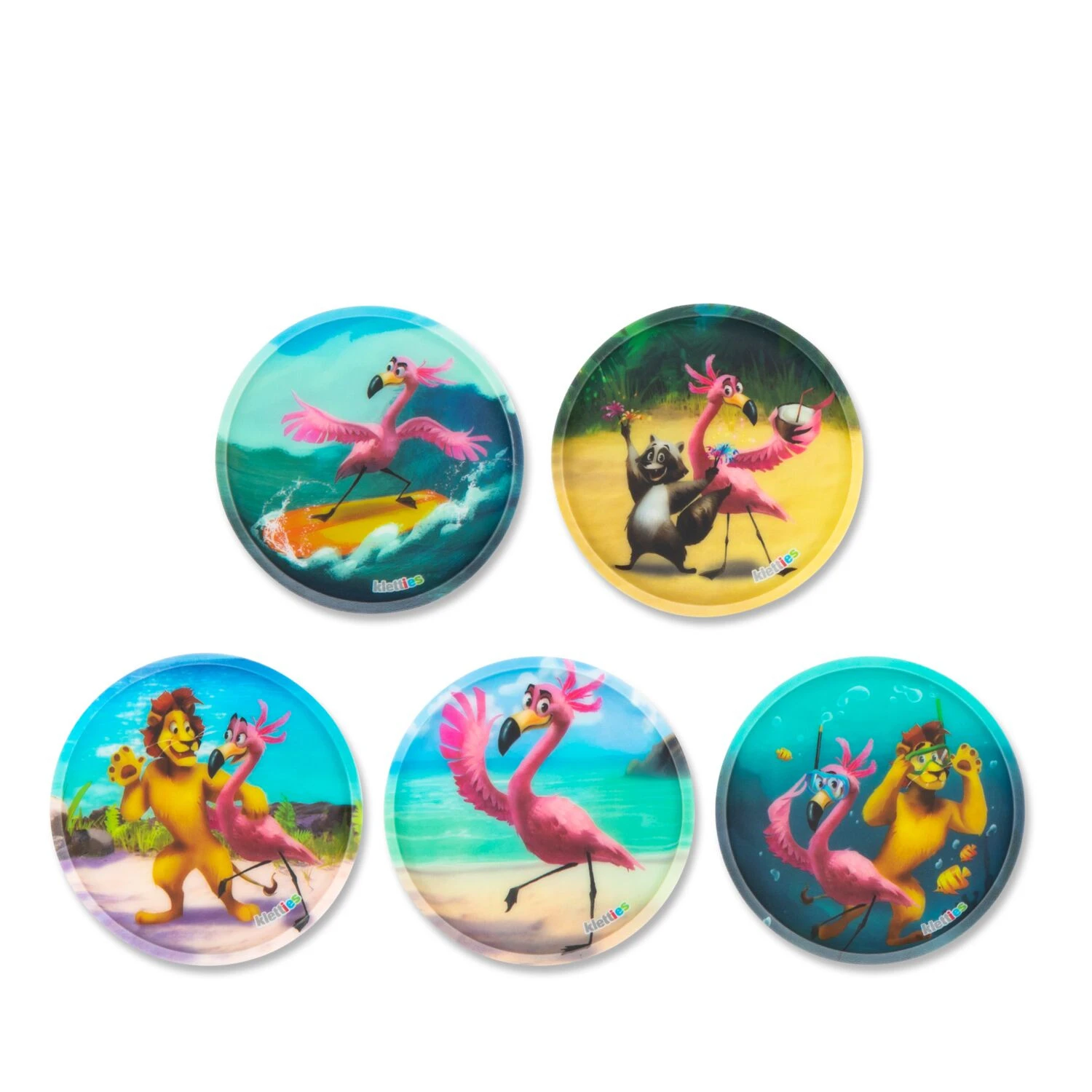 Ergobag Klettie-Set (5-tlg.) MATT - Flamingo 3 Ergobag Klettie-Set (5-tlg.) MATT - Flamingo