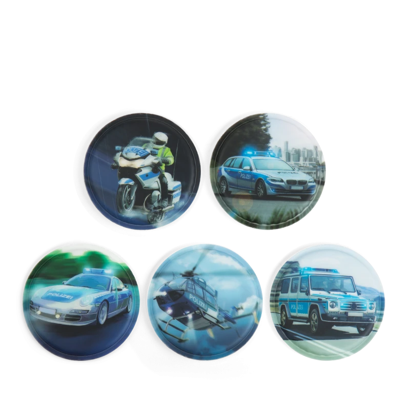 Ergobag Klettie-Set (5-tlg.) MATT - Polizei 3 Ergobag Klettie-Set (5-tlg.) MATT - Polizei