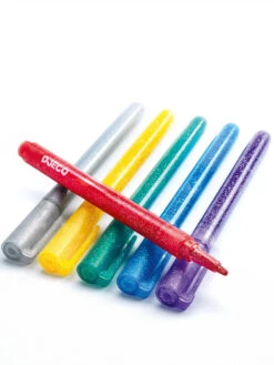 Djeco Gel Glitzerstifte -Schulrucksack 46011