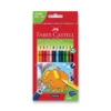 Faber-Castell Extra Jumbo Buntstifte - 12 Farben -Schulrucksack 47124
