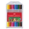 Faber-Castell Doppelender Filzstift, 10er Etui 2 Faber-Castell Doppelender Filzstift, 10er Etui -Schulrucksack 47136