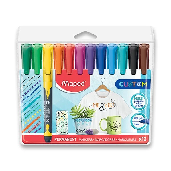 MAPED Permanentmarker Classic Custom (12 Farben) 3 MAPED Permanentmarker Classic Custom (12 Farben)