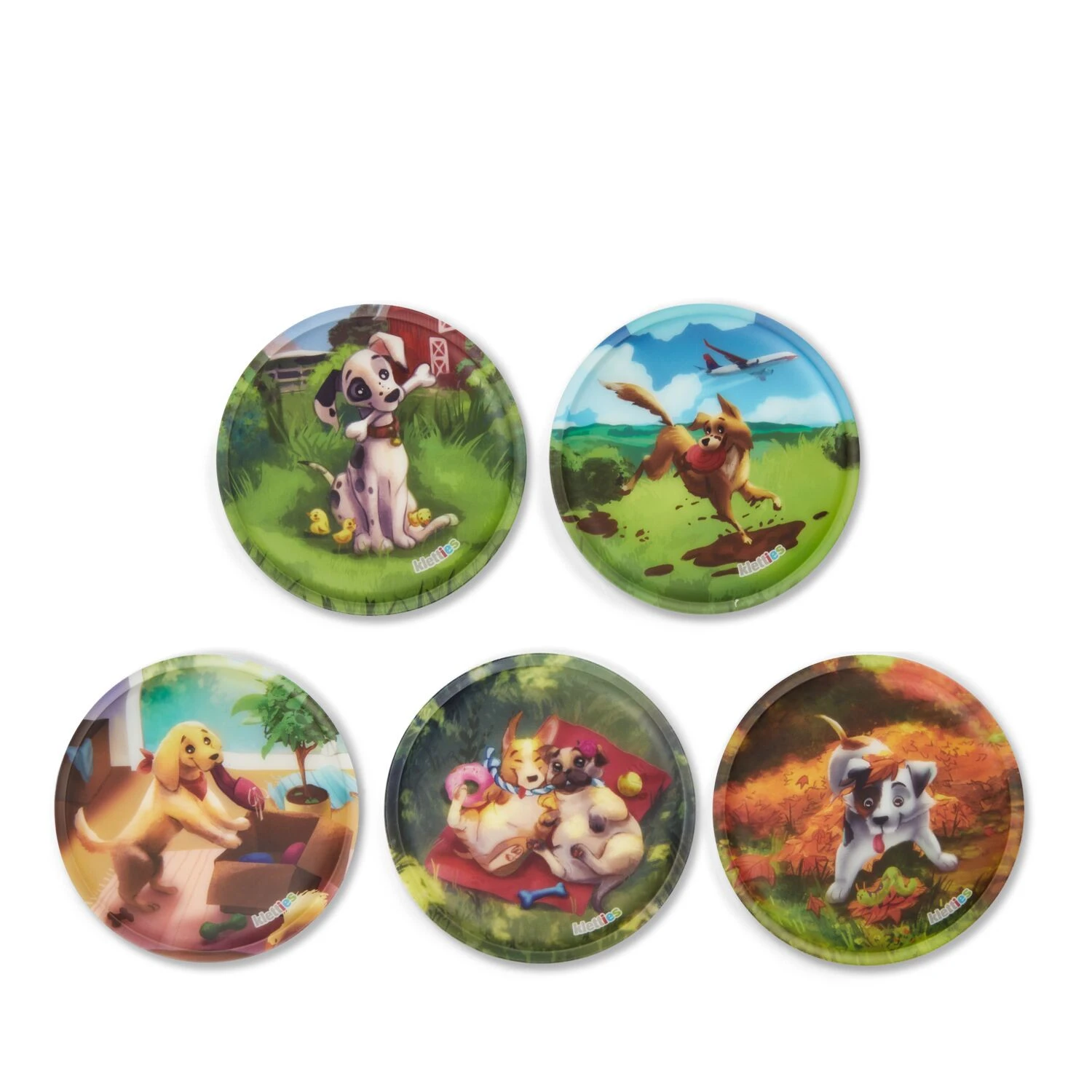 Ergobag Klettie-Set (5-tlg.) MATT - Hundewelpen 3 Ergobag Klettie-Set (5-tlg.) MATT - Hundewelpen