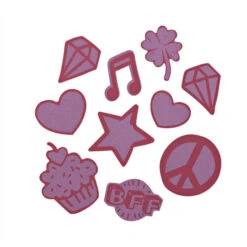 Coocazoo Aufkleber-Set "StickyRicky", Rot, Reflektierend Und Wasserfest, Selbstklebende Textilsticker