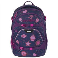 Coocazoo Aufkleber-Set "StickyRicky", Rot, Reflektierend Und Wasserfest, Selbstklebende Textilsticker -Schulrucksack 49223