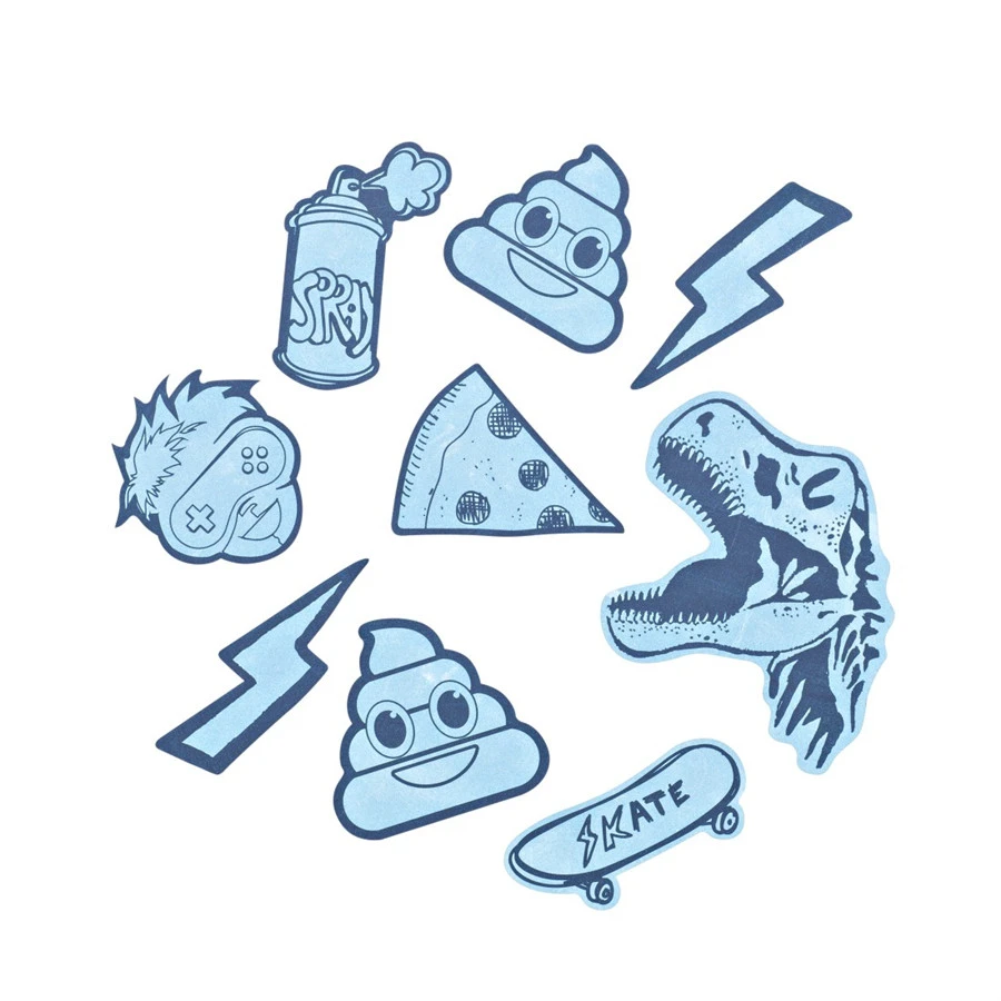 Coocazoo Aufkleber-Set "StickyRicky", Blau, Reflektierend Und Wasserfest, Selbstklebende Textilsticker 4 Coocazoo Aufkleber-Set "StickyRicky", Blau, Reflektierend Und Wasserfest, Selbstklebende Textilsticker – Bild 2