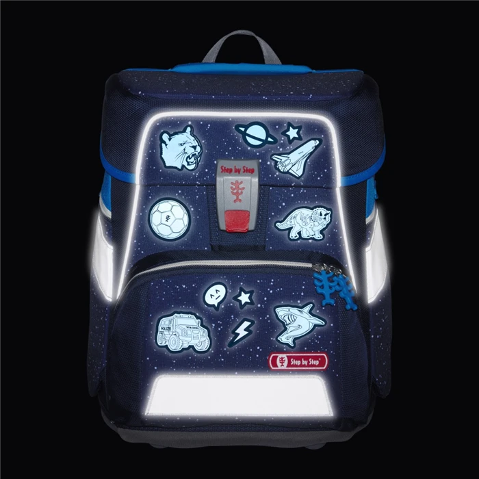 Step By Step Aufkleber-Set, Reflektierend Und Wasserfest, Selbstklebende Textilsticker, Blau 4 Step By Step Aufkleber-Set, Reflektierend Und Wasserfest, Selbstklebende Textilsticker, Blau – Bild 2