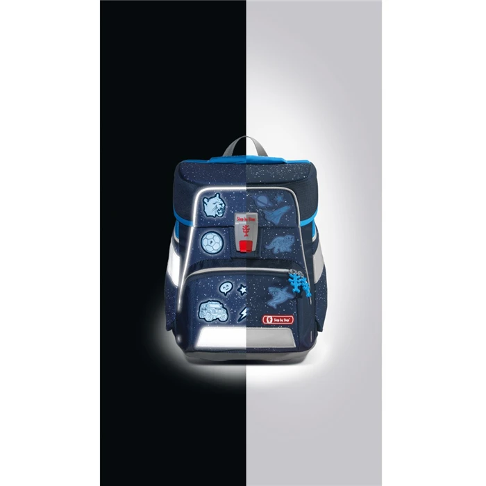 Step By Step Aufkleber-Set, Reflektierend Und Wasserfest, Selbstklebende Textilsticker, Blau 5 Step By Step Aufkleber-Set, Reflektierend Und Wasserfest, Selbstklebende Textilsticker, Blau – Bild 3