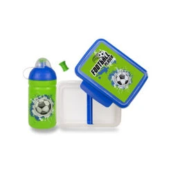 Set Gesunde Flasche 0,5 L Und Gesunde Snackbox - Fußball