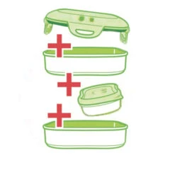 MAPED Große Brotzeitbox Picnik Concept Kids Rot (1,4 Liter) -Schulrucksack 51450