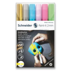 Acrylmarker Schneider Paint-It 310 Set V2, 6 Farben
