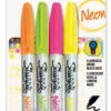 Sharpie Neon Permanentmarker Set Mit 4 Farben -Schulrucksack 51627