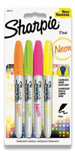 Sharpie Neon Permanentmarker Set Mit 4 Farben