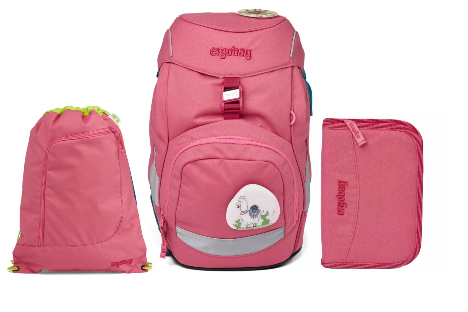 Schulset Ergobag Prime - Lamas In Bärjamas: Schulrucksack + Federmäppchen + Sportbeutel 3 Schulset Ergobag Prime - Lamas In Bärjamas: Schulrucksack + Federmäppchen + Sportbeutel
