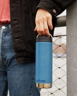 Thermosflasche Klean Kanteen TKWide W/Café Cap – Real Teal 473 Ml 10 Thermosflasche Klean Kanteen TKWide W/Café Cap – Real Teal 473 Ml -Schulrucksack 53524