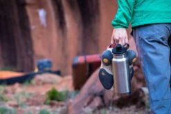 Thermosflasche Klean Kanteen TKWide W/Chug Cap - Brushed Stainless 946 Ml -Schulrucksack 53532