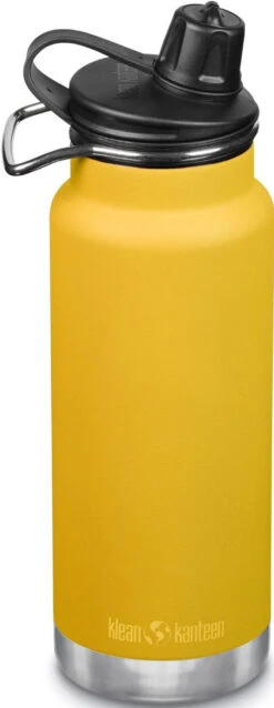 Thermosflasche Klean Kanteen TKWide W/Chug Cap - Marigold 946 Ml -Schulrucksack 53534