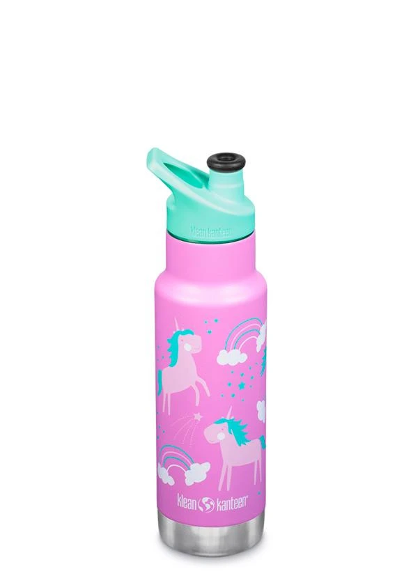 Edelstahl Isolierflasche Klean Kanteen Kid Classic 355ml Sport Cap - Unicorns 3 Edelstahl Isolierflasche Klean Kanteen Kid Classic 355ml Sport Cap - Unicorns