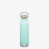 Edelstahl Isolierflasche Klean Kanteen Classic 592ml Loop Cap, Blue Tint -Schulrucksack 58797