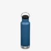 Edelstahl Isolierflasche Klean Kanteen Classic 592ml Loop Cap, Real Teal -Schulrucksack 58818