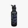 Edelstahl Trinkflasche Klean Kanteen Kid Classic 800ml Sport Cap - Black Camo, 800 Ml -Schulrucksack 58832