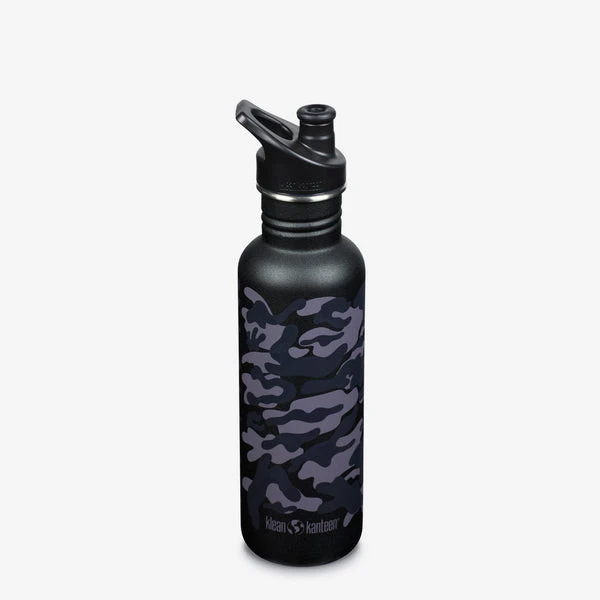 Edelstahl Trinkflasche Klean Kanteen Kid Classic 800ml Sport Cap - Black Camo, 800 Ml 3 Edelstahl Trinkflasche Klean Kanteen Kid Classic 800ml Sport Cap - Black Camo, 800 Ml