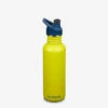 Edelstahl Trinkflasche Klean Kanteen Kid Classic 800ml Sport Cap - Green Apple, 800 Ml -Schulrucksack 58840