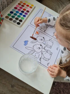 Djeco Wasserfarbenset Mit Pinsel (36 Farben) -Schulrucksack 60352