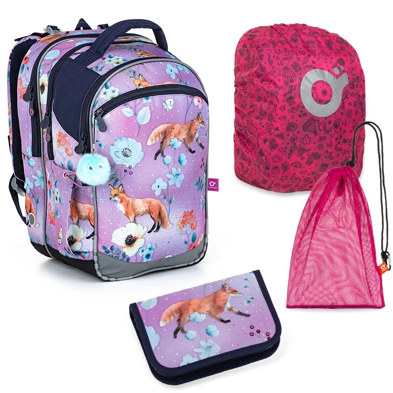 Schulset Topgal COCO 22006 G - Schulrucksack + Federmäppchen + Schuhbeutel + Regenhülle 3 Schulset Topgal COCO 22006 G - Schulrucksack + Federmäppchen + Schuhbeutel + Regenhülle