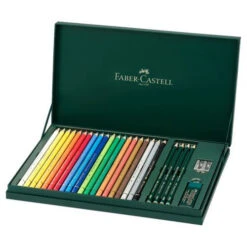 Faber-Castell Polychromos Farbstift, Geschenkset - 20 Farben Mit Zubehör -Schulrucksack 60988