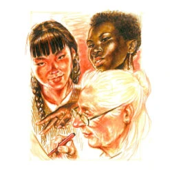 Faber-Castell Tuschestift Pitt Artist Pen Brush 6er Etui Portrait -Schulrucksack 60996