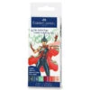 Faber-Castell Pitt Artist Pen Brush Tuschestift, 6er Etui, Colouring Set Mix