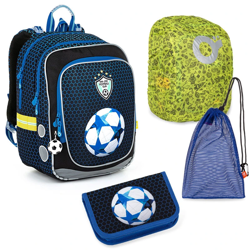 Schulset Topgal ENDY 22016 B - Schulrucksack + Federmäppchen + Schuhbeutel + Regenhülle 3 Schulset Topgal ENDY 22016 B - Schulrucksack + Federmäppchen + Schuhbeutel + Regenhülle